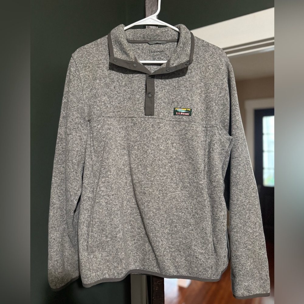 LL Bean Pullover Button Up Sweater